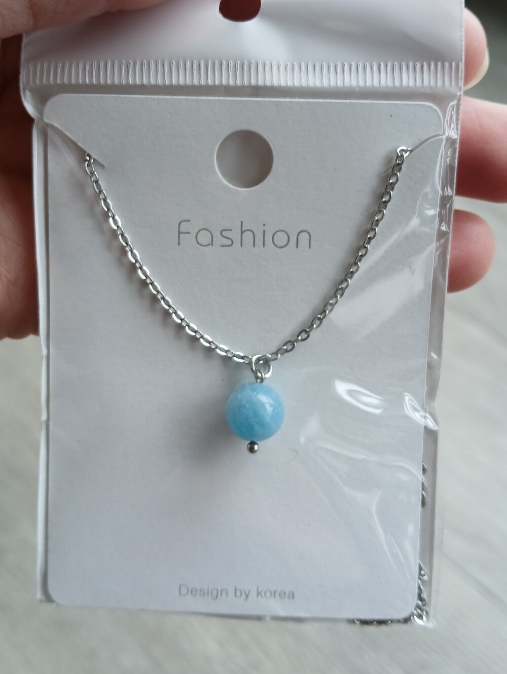 🤯 2/$15 🆕️Fashion Silver and Light Blue Necklace